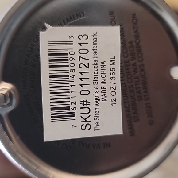 *Starbucks 2021 Holiday Double Wall Ceramic Pinecone Tumbler Mug 12 oz - Picture 6 of 6